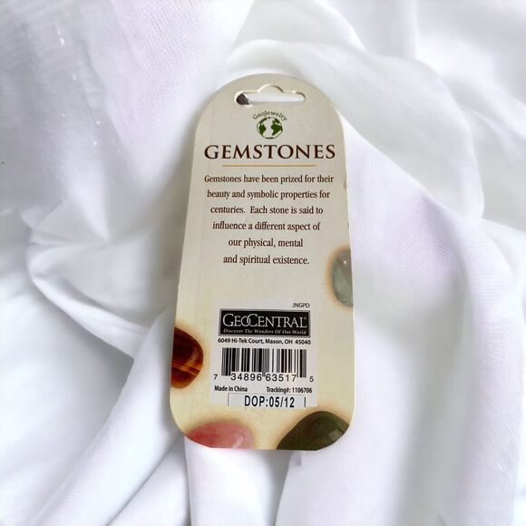 New GeoCentral Gemstone Pendants Red Jasper Protection Properties Necklace - Picture 2 of 2